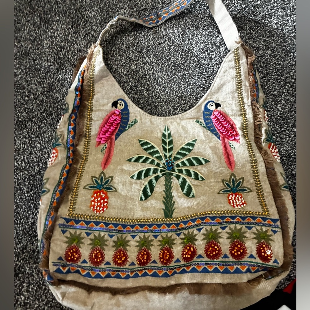 Zara NWT beaded shopper bag 6083/510 - Picture 8 of 9